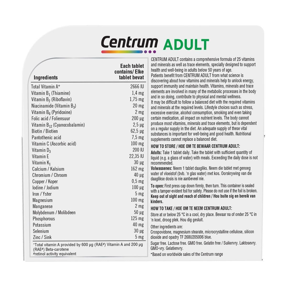 Centrum Adults Multivitamin 60 Tablets image 4