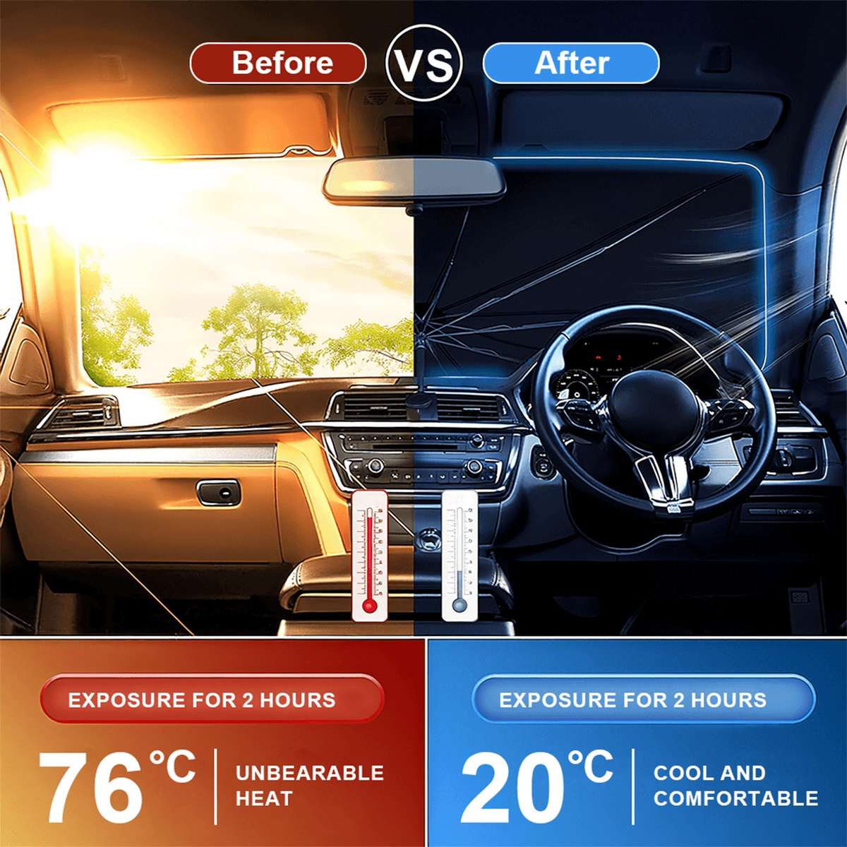 Shield Car Shade Foldable Jumbo image 4